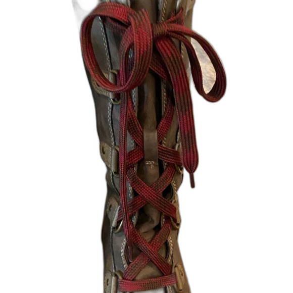 POP Womens “Tyche” Wedge Lace-Up Boot - Picture 3 of 9